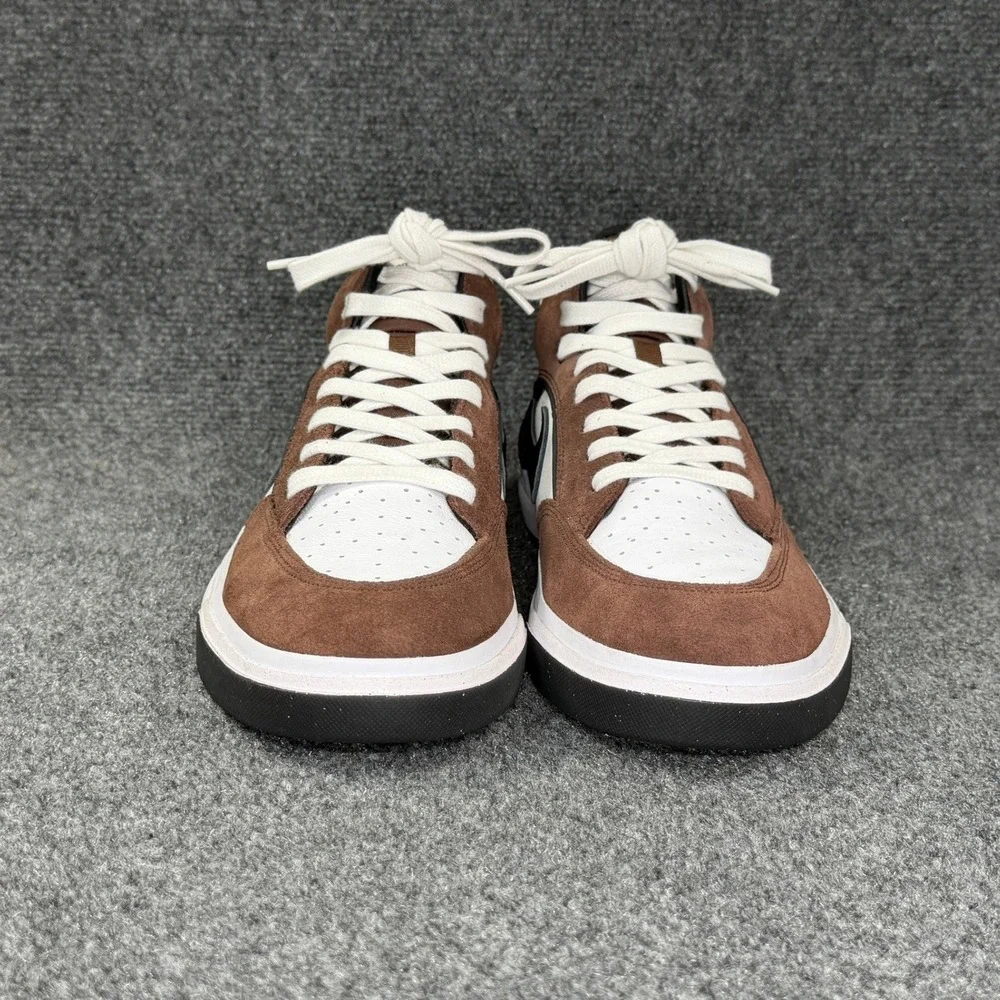 Nike SB React Leo Baker Sneakers Men's 13 Light Chocolate White Brown Skate Shoe